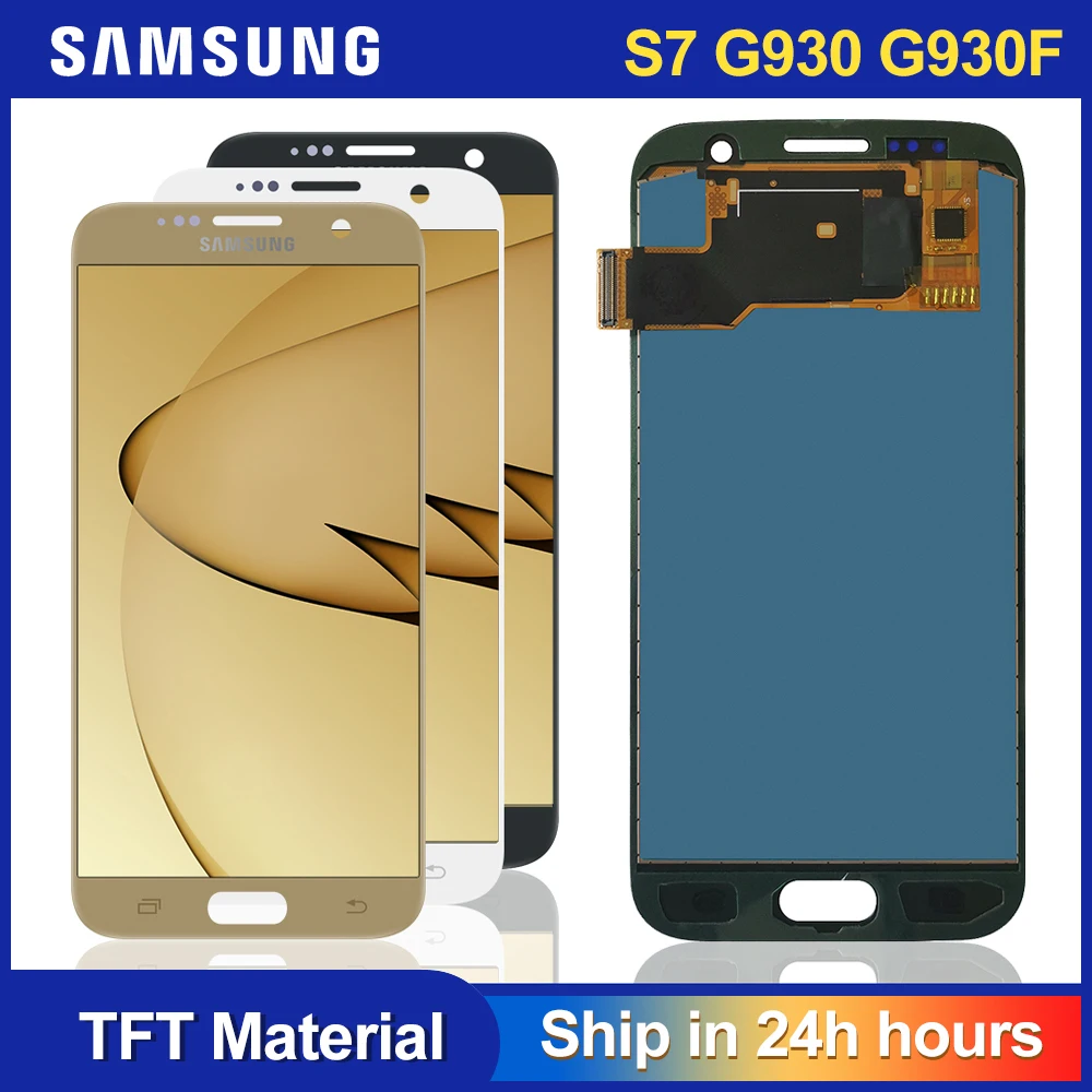 100% протестированный сменный ЖК дисплей 5 1 дюйма для SAMSUNG Galaxy S7 G930 G930F сенсорный