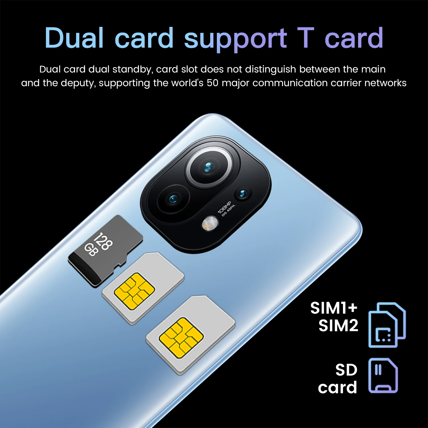 Xiao-tel&eacute;fono inteligente M11 Pro versi&oacute;n Global, Smartphone con pantalla de 7,3 pulgadas, 865 Snapdragon, c&aacute;mara cu&aacute;druple trasera de 64MP, 16GB + 512GB, Android 11,0, en Stock-2