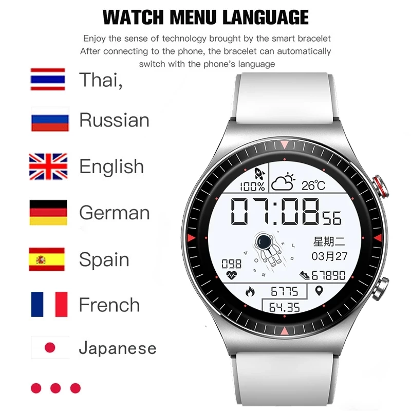 

GEJIAN 2021 New 4G Smart Watch Men's Bluetooth Call Full Touch Screen Music Player Waterproof Fashion Sports Smartwatch Men