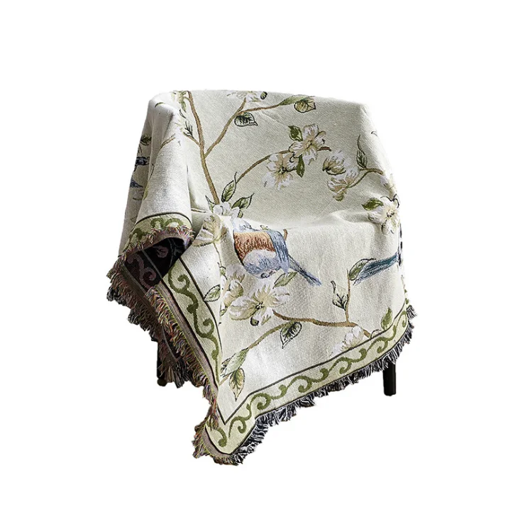 Декоративное вязаное одеяло/напольный коврик для многофункционального