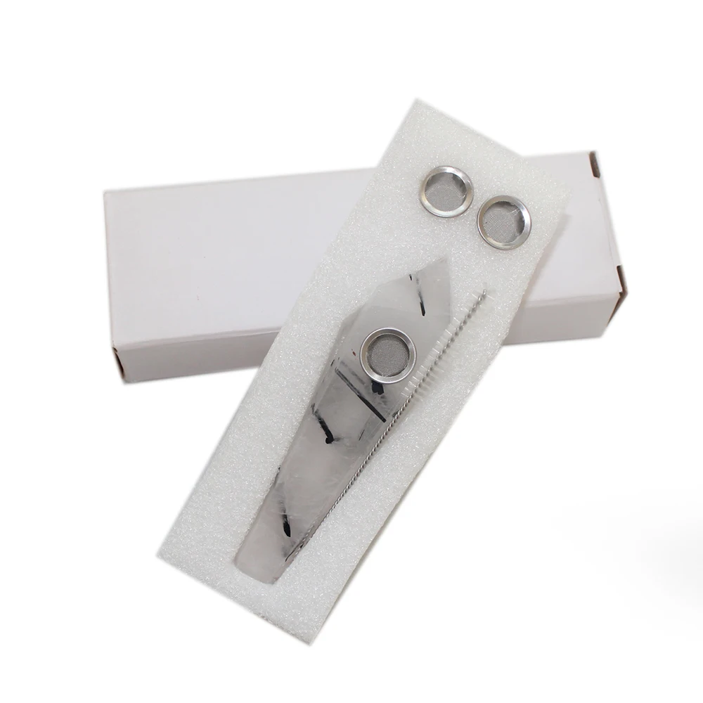 Runyangshi 1 шт. натуральные черные волосы кварцевый струйный камень кристальная