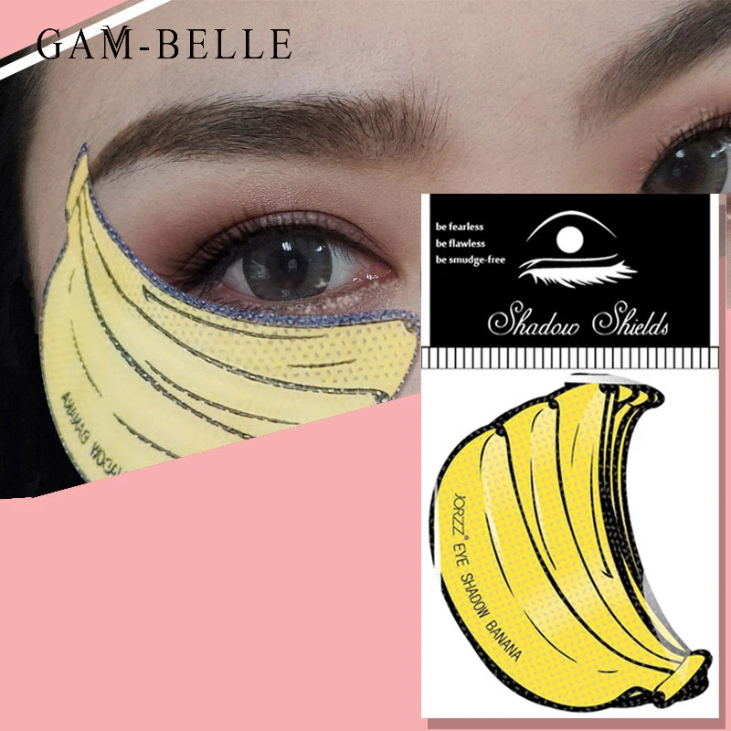 

Профессиональная лента для теней GAM-BELLE, 5 пар/упаковка, наклейки с рисунком банана, тени для век, щитки под глазами, одноразовые