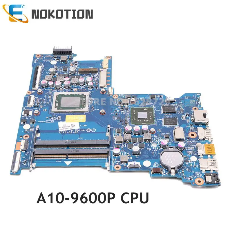 Материнская плата NOKOTION BDL51 для ноутбука HP 15-BA 854959-601 854959-001 854960-001 A10-9600P - купить по