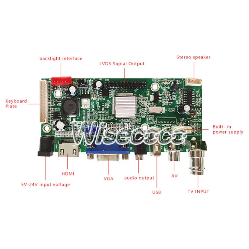 Wisecoco 15.6 дюймов 1920x1080 Full HD TFT LCD дисплей для ноутбука LED матрица матовая Vga LVDS Edp 30pin плата управления драйвером Diy Project on.