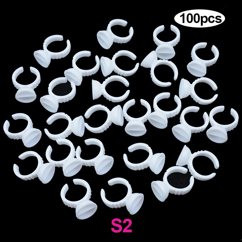 Kekelala 100/50 шт. розовый клей для наращивания ресниц кольцо чашка бровей век