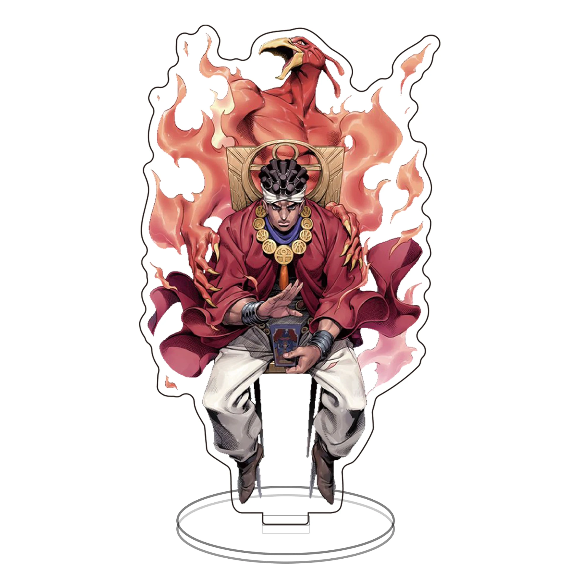 

16cm Jojo's Bizarre Adventure Vento Aureo Stand Card Giorno GiovannaGuido Mista Acrylic Stand Figure Model Keychain Gift