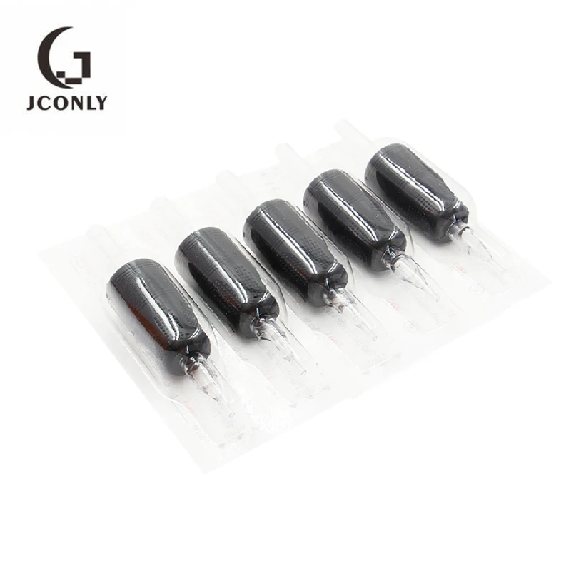 20 шт. 25 мм стерилизованные одноразовые 5RT тату ручки с прозрачными длинными