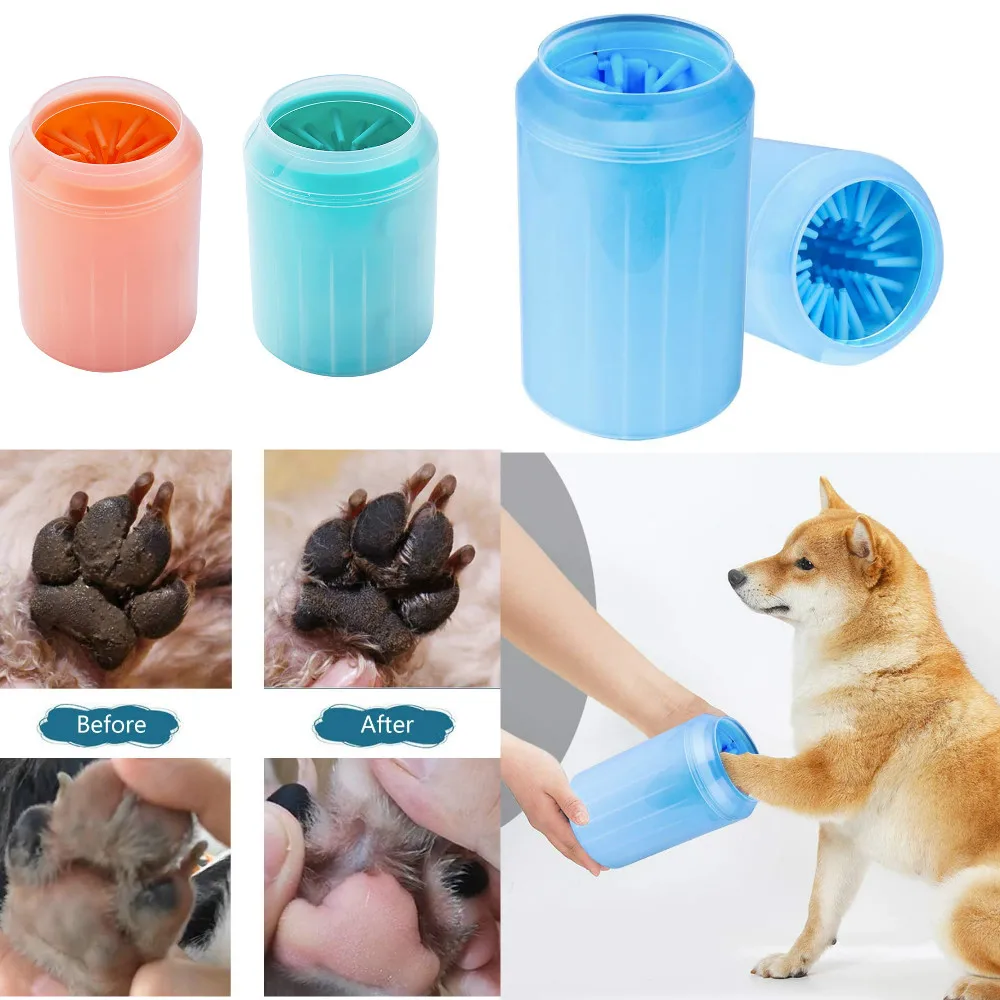 

Portable Dog Paw Cleaner Cup for Small Large Dogs Pet Feet Washer Pet Cat Dirty Paw Cleaning Cup Soft Silicone Foot Wash Tool