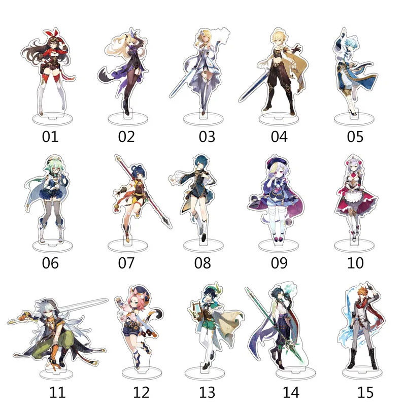 Аниме геншин Импакт мондштадтская тема Жан Лиза акриловая фигурка подставка