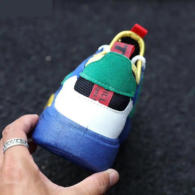 

Men Shoes 2020 High Quality Breathable Mesh Sneakers Spring Autumn Lace-Up Patchwork Youth Male Footwear Casual Comfortable