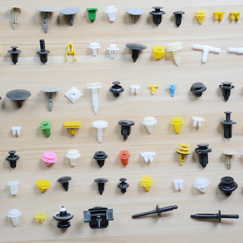 200 шт цвет случайные пластиковые заклепки автомобиля крыло бампер внутренняя