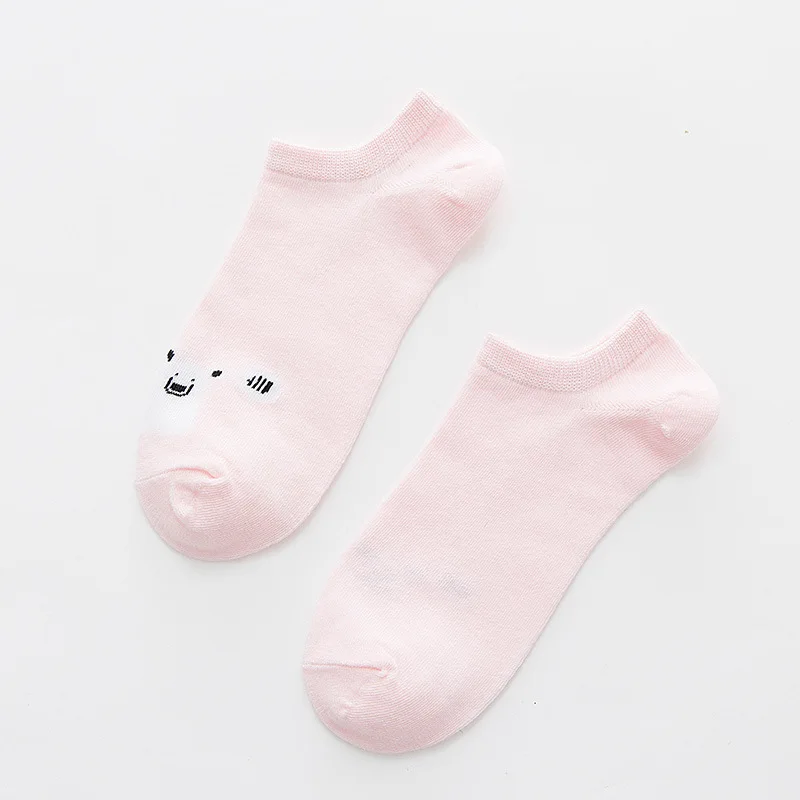 

Cotton animal pattern comfortable girl women's boat socks ankle low female invisible color girl boy hosiery 1pair=2pcs WS100