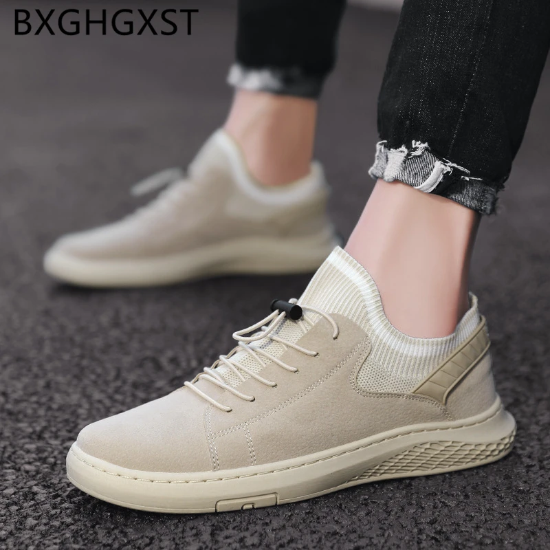 Кроссовки мужские замшевые модная дизайнерская повседневная обувь кожаные