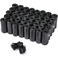 40 rolls pet supply dog pet waste poop bags with 2 leash clips and dispensers wholesale disposable pet waste bags
