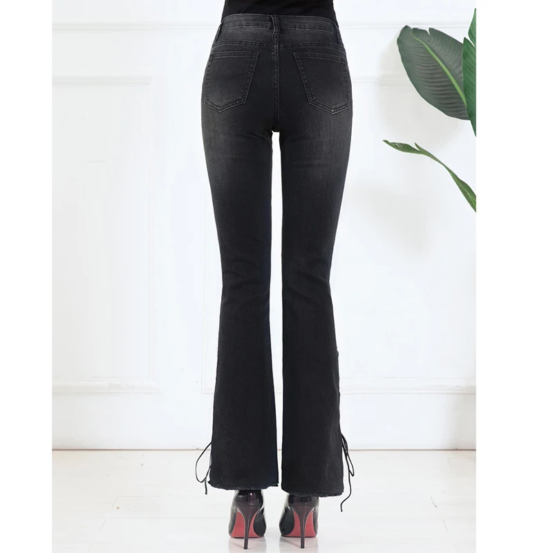 FERZIGE новинка роскошные облегающие джинсы женские обтягивающие штаны с высокой