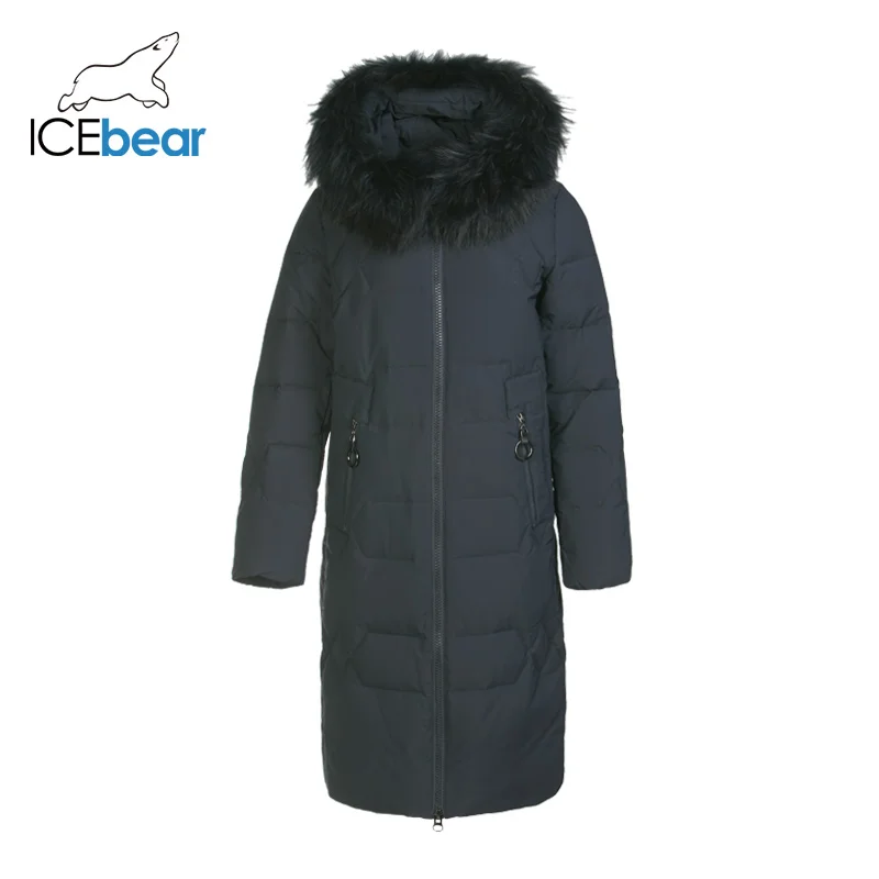 ICEbear2019 зимний длинный женский пуховик модная теплая Женская куртка Брендовая женская одежда GN318302P