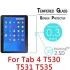 Закаленное стекло для Samsung Galaxy Tab 4 10,1 дюйма, SM-T530 T531 T535 10,1 дюйма, защита экрана, Взрывозащищенная пленка, прозрачная крышка 2.5D