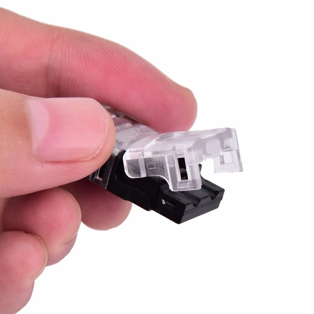 Новый 2pin Светодиодная лента для провода соединитель 8/10 мм одного цвета IP65