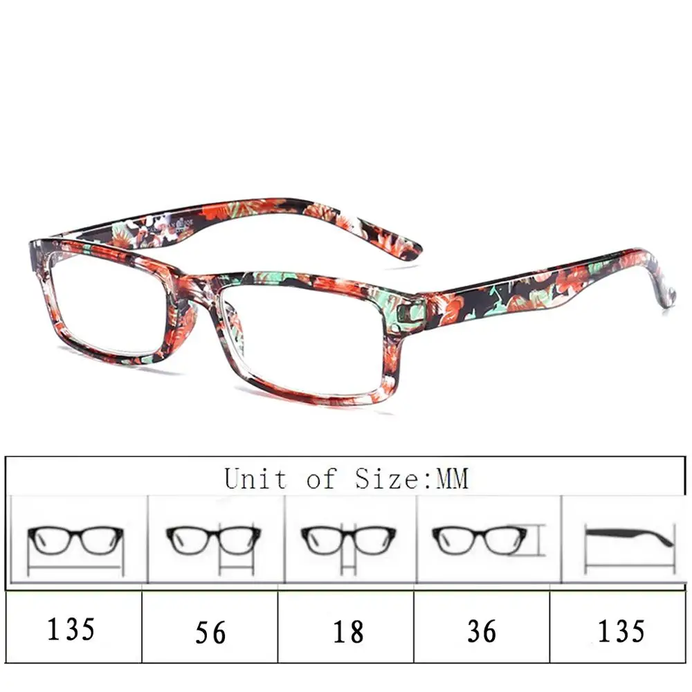 

Square Anti Fatigue Reading Glasses Eyeglasses Readers Presbyopia +1.00/+1.50/+2.00/+2.50/+3.00/+3.50/+4.00