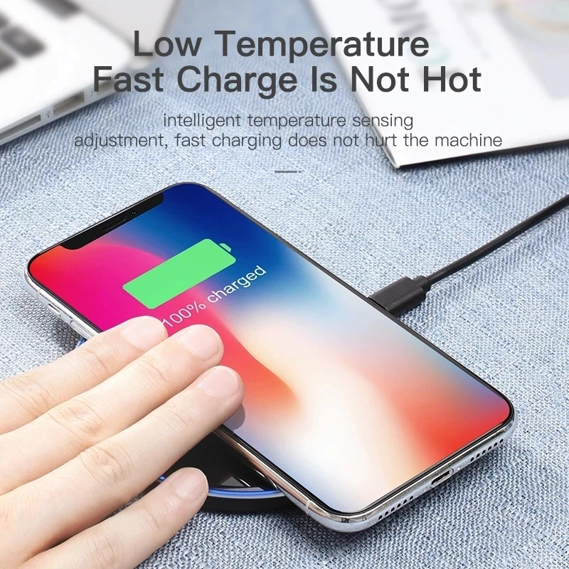 Беспроводное зарядное устройство 15 Вт Qi для iPhone 11 Pro Xs Max X Xr 8 Индукционная быстрая