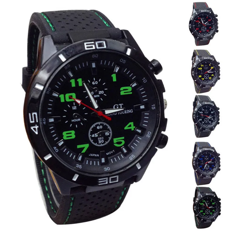 

2019 Quartz Watch Men Military Watches Sport Wristwatch Silicone Hours Watch Relogios Masculino erkek kol saati zegarek Q
