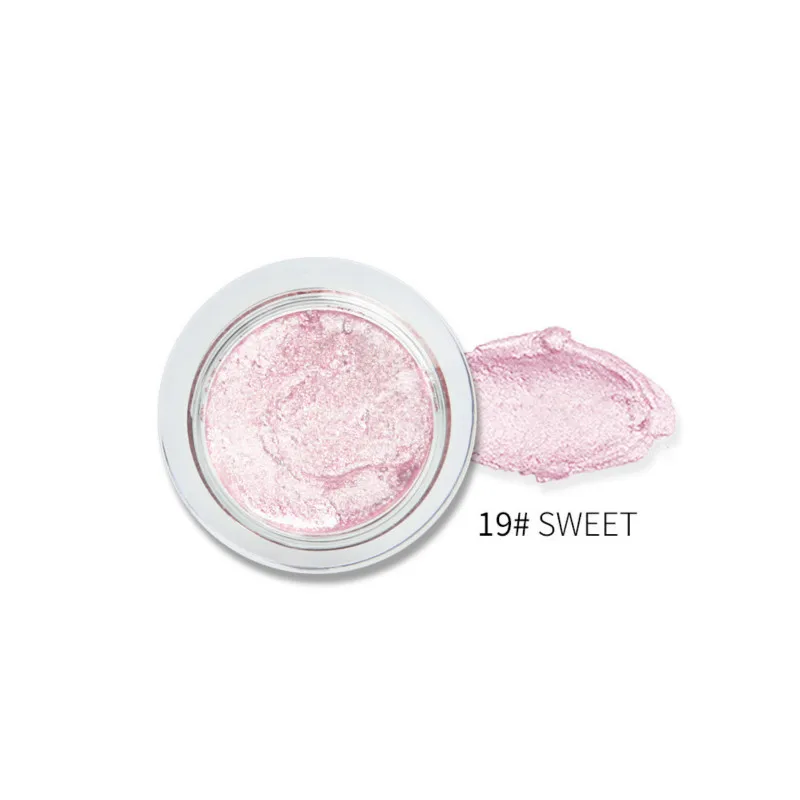 Блеск 25 цветов одиночные тени для век крем водонепроницаемый длинный пигмент