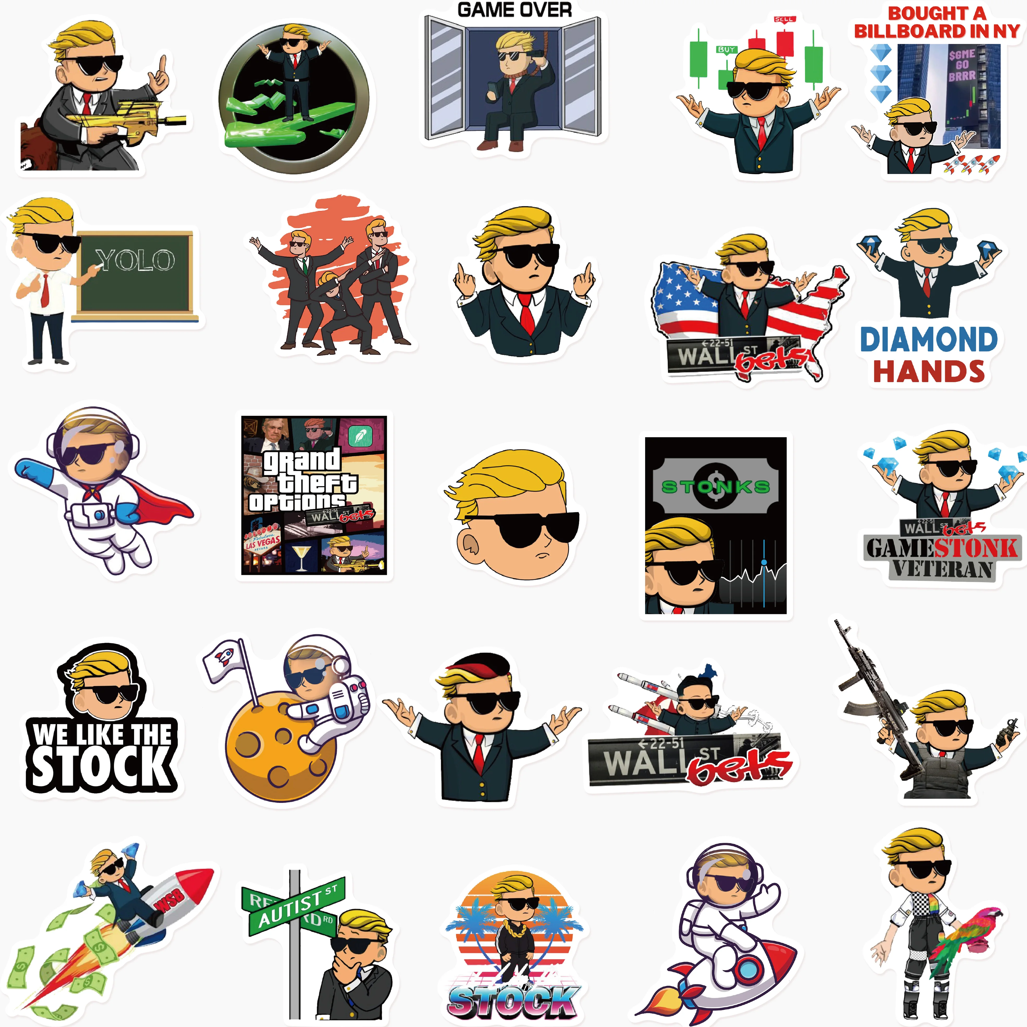 10/50 шт. наклейки для детских мотоциклов скейтбордов | Игрушки и хобби