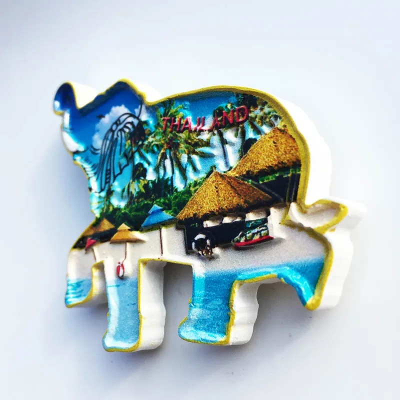 Тайский магнит на холодильник туристические сувениры из смолы украшение для
