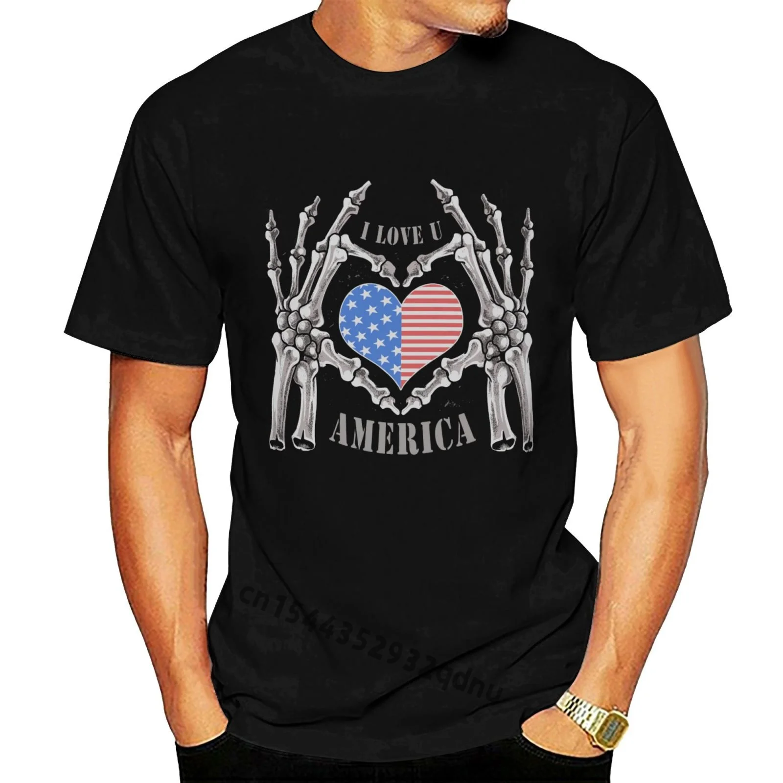 

Футболка I Love You America Forever, мужская и женская футболка, топы из 100% хлопка, футболки