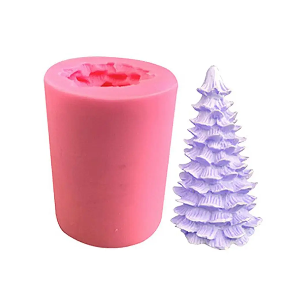 

Silicone Mold Handicraft 3D Christmas Tree Soap Mold DIY Baking Tools For Cake Fondant Chocolate Making