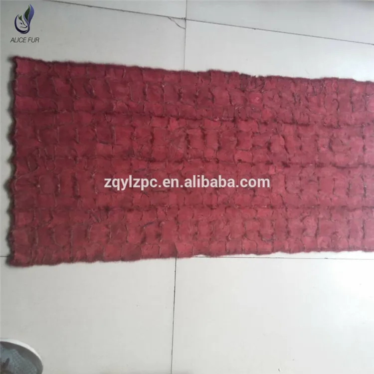 売却 カスタムカラーパッチワークミンクヘッド毛皮プレート本物のミンクの毛皮の敷物の毛皮の毛布販売のため