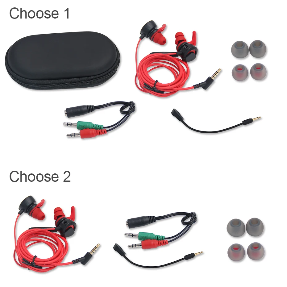 Wired headphone Gaming Headset Running Earphone with Mic 3.5mm Sports Headphone In ear Sweatproof for PS4 PC | Электроника
