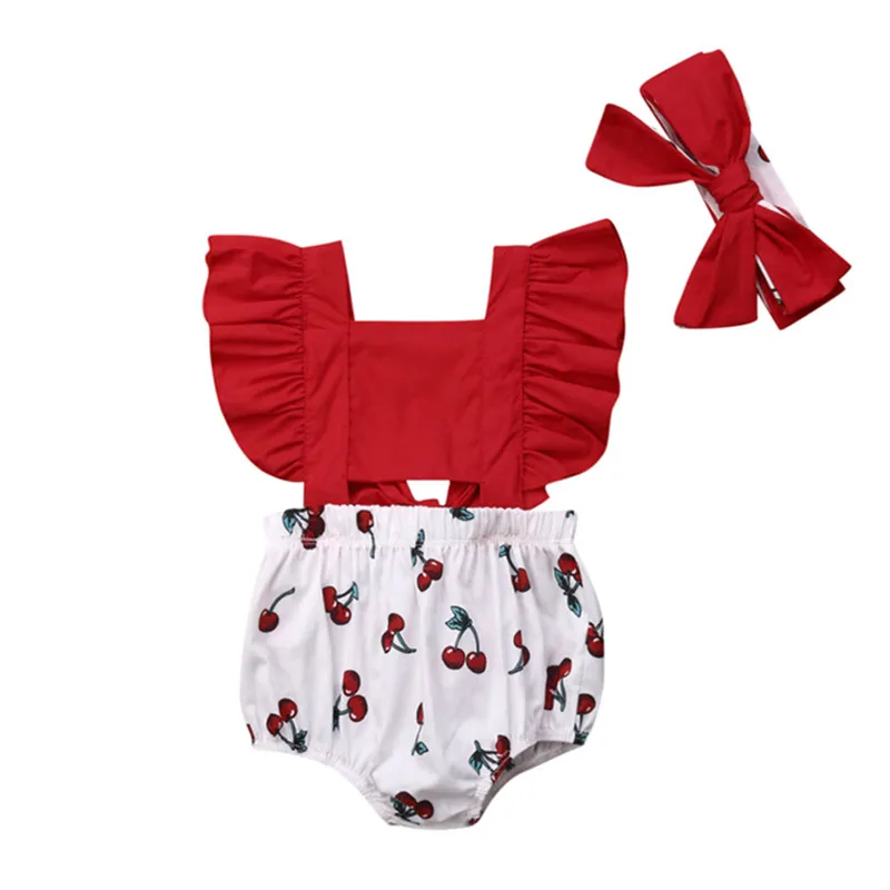 2020 летний комплект одежды для маленьких девочек комбинезон с открытой спиной и