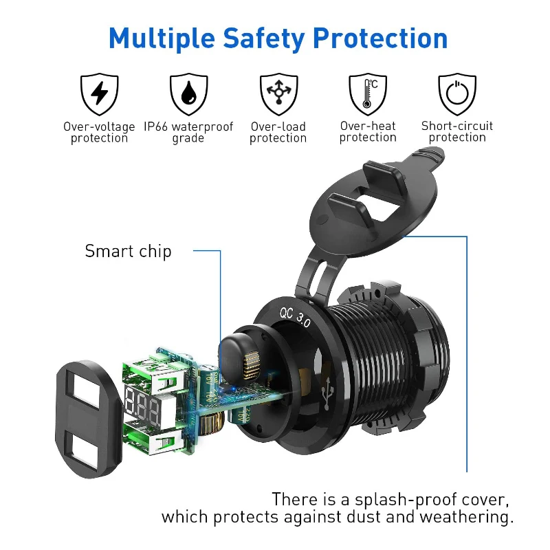 Двойной USB разъем для зарядного устройства адаптер питания с быстрой зарядкой 3 0