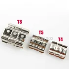 100 шт. T8 T5 T4 Светодиодная трубка флуоресцентная держатель металлический зажим T8 кронштейн зажим соединитель аксессуары для освещения