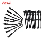 20 шт. винтовая заклепка резиновая PC Вентилятор Шумопоглощающие вентиляторы антивибрационное крепление Силиконовые Винты оборудование для снижения шума 65 мм