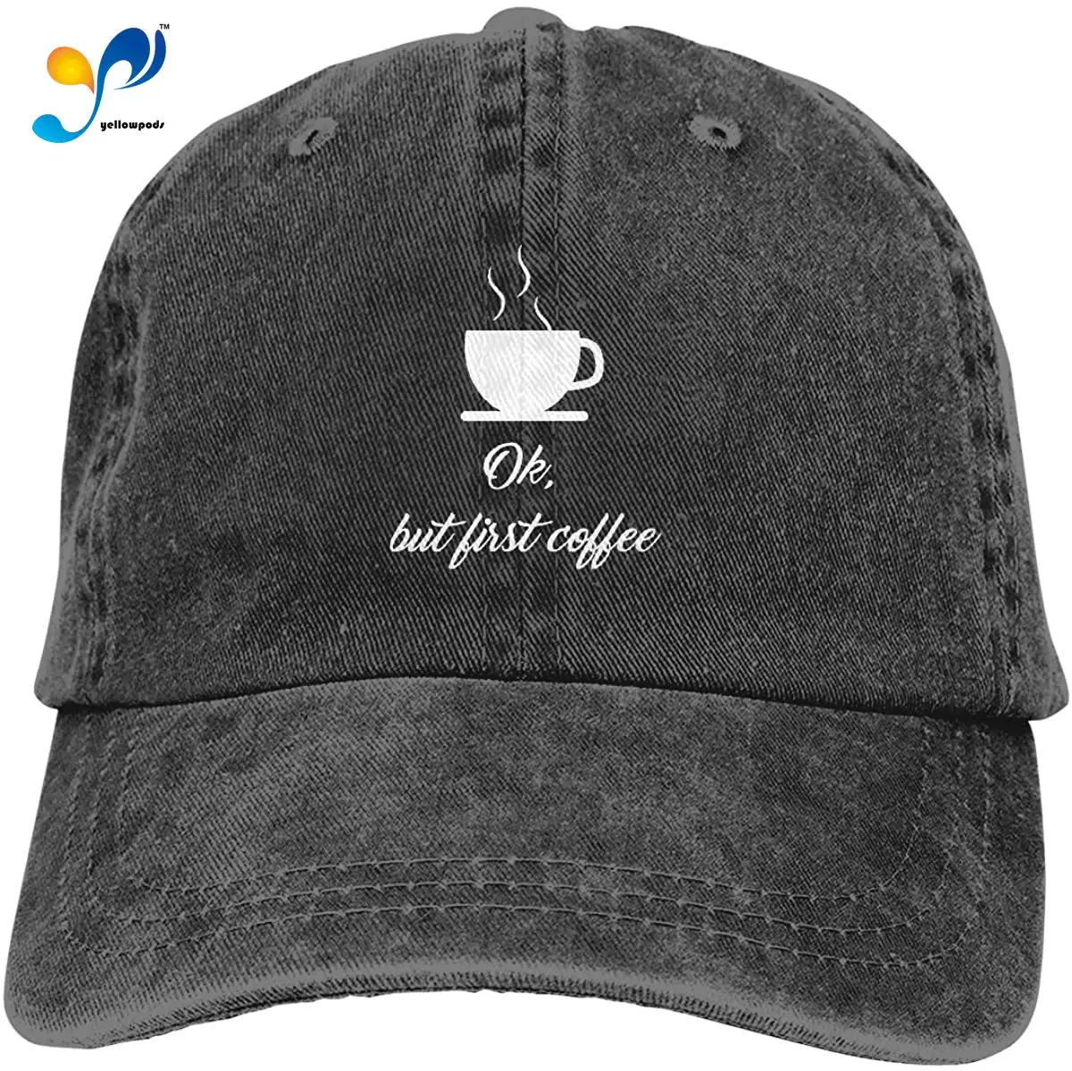 

OK BUT First Coffee Baseball Hat Men And Women Summer Sun Hat Travel Sunscreen Cap Fishing Outdoors