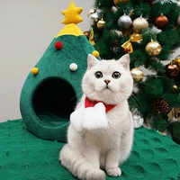 cute cat beds christmas tree shape dog cat bed house soft nest tree shape pet bed pet accessories cat winter warm bed cave tent