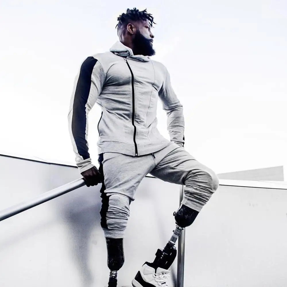 Семь Джо Для мужчин спортивные куртки с капюшоном Спортивная Фитнес Бодибилдинг толстовка на молнии