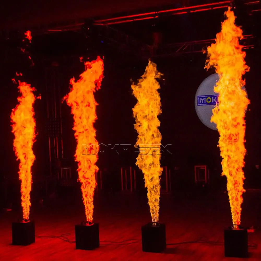 Машина для распыления огня с двумя головками DMX контроль производительности
