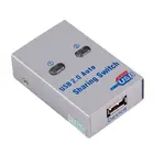 USB-коммутатор 2 USB 2.0USB, Автоматическое переключение, для принтера, сканера, периферийных устройств ПК
