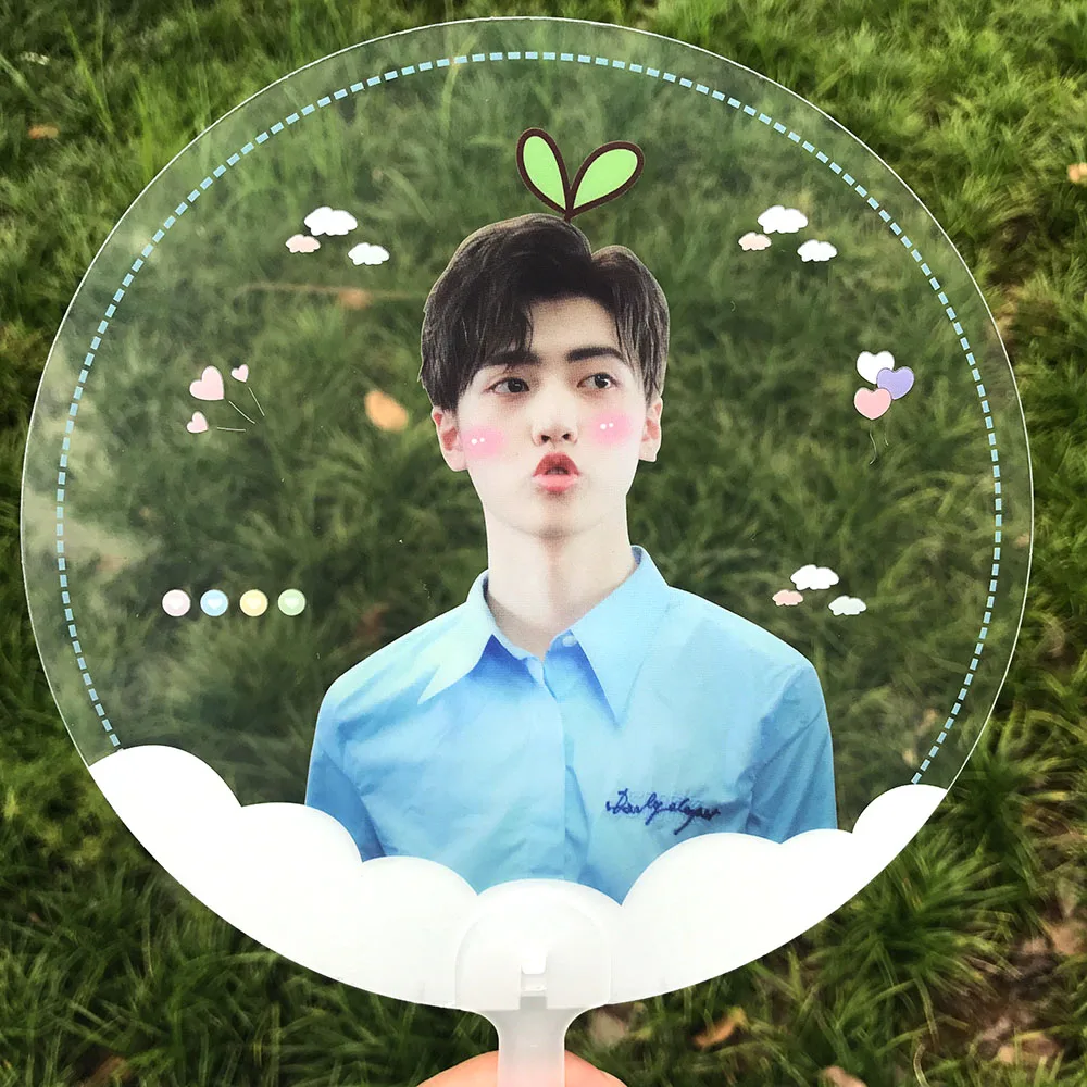 10 шт. Экологичные пользовательские печатные пластиковые прозрачные вентиляторы