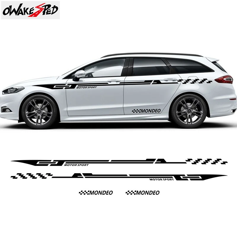 Автоспорт полосы Стайлинг автомобиля средства ухода за кожей линия талии Декор