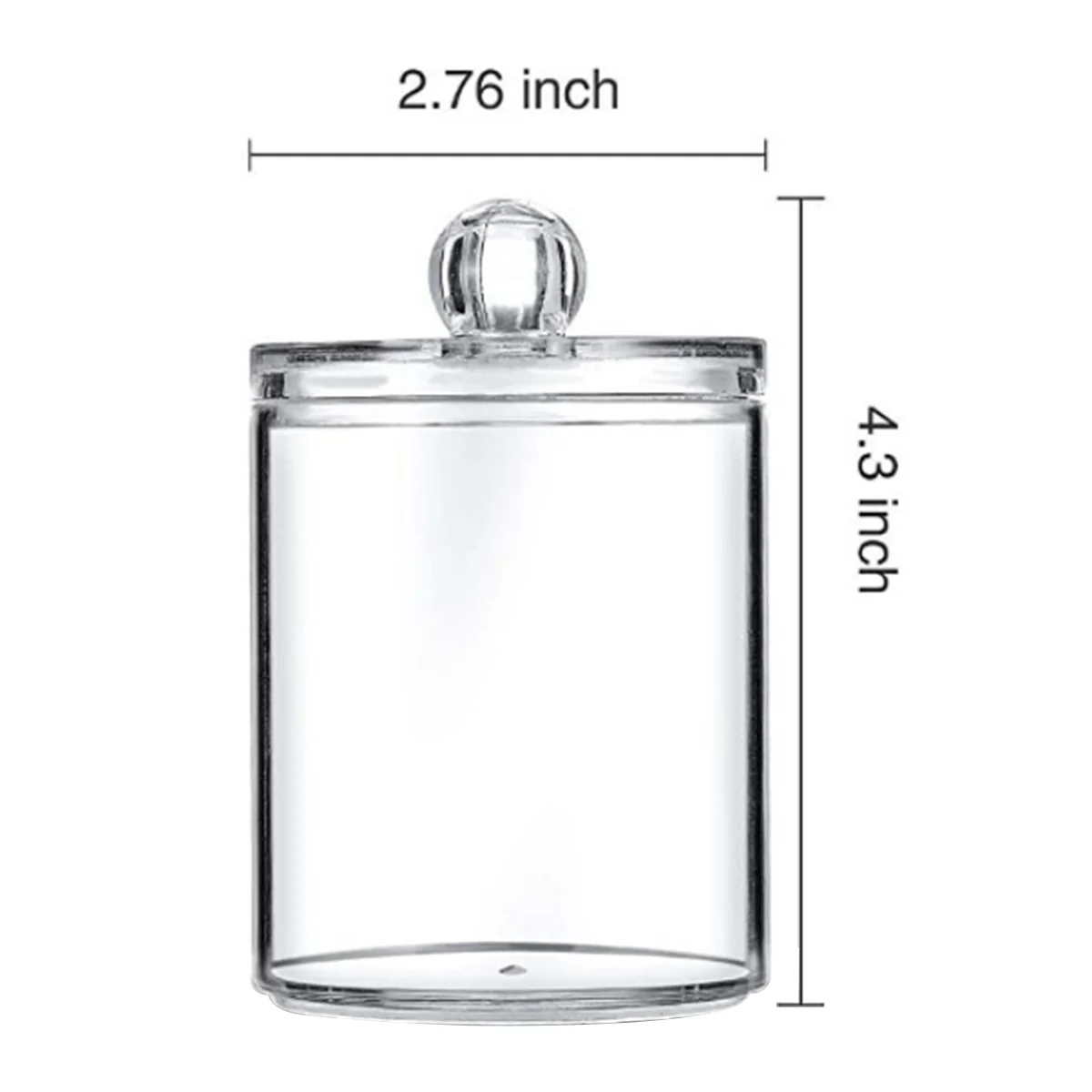 Акриловые тампон хлопок сумка для хранения высокого качества чехол коробки