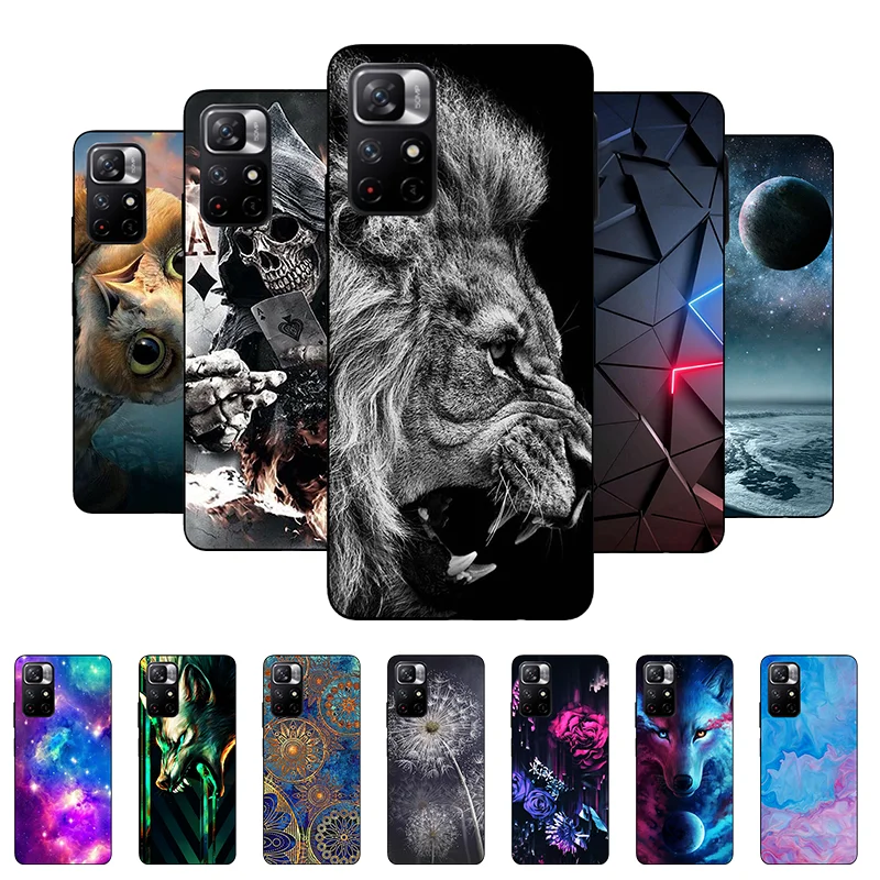 

Lion Animal Case For Xiaomi Redmi Note 11 4G 5G Case Phone Cover For Redmi Note 11 Pro Silicone Soft Cases for Redmi Note 11T 5G