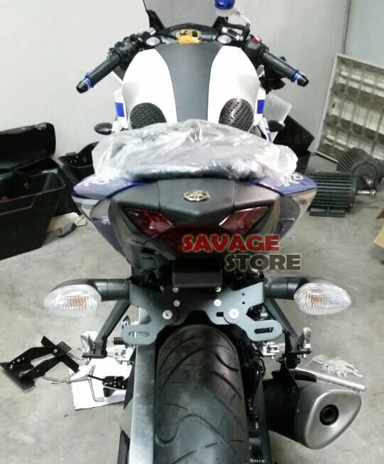 

For YAMAHA YZF-R3 YZF-R25 MT-25 MT-03 Motorcycle Fender Eliminator Registration Plate Bracket License Plate Holder LED Light