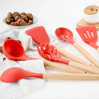 1pcs convenience kitchen silicone cooking tools high temperature resistance kitchen non stick spoon shovel oil brush cookware