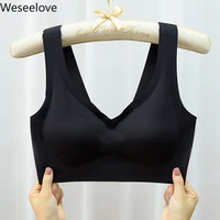 weseelove wire free bra plus size women sports vest bralette underwear push up bra padding seamless bra sexy lingerie x51 1
