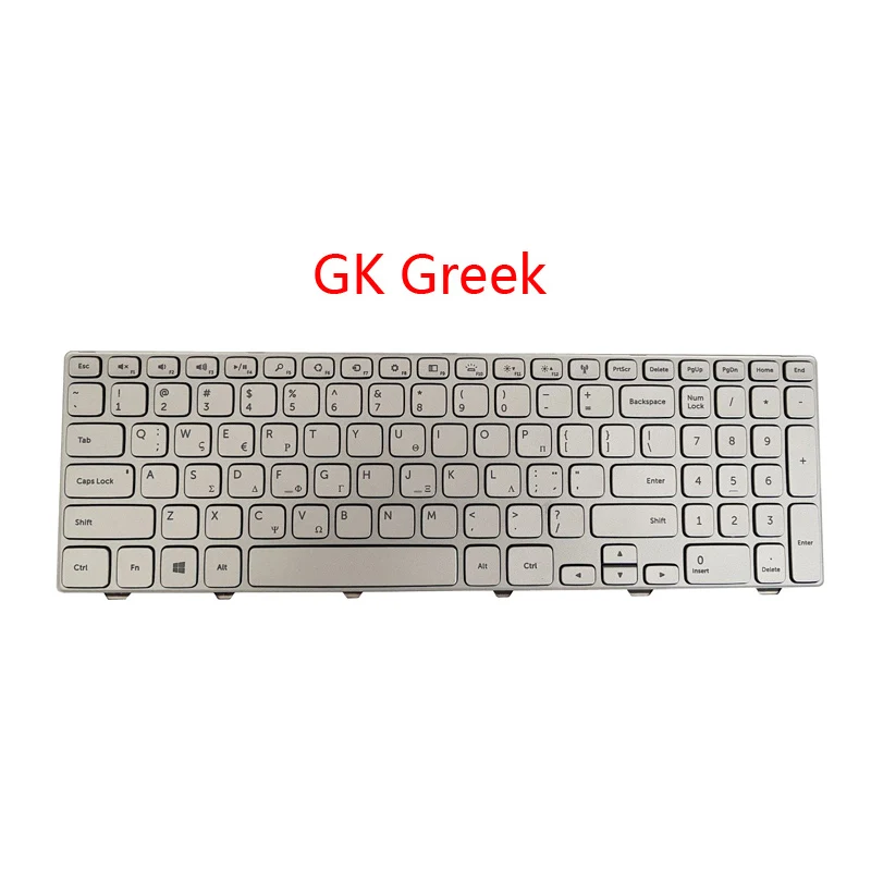 Клавиатура для ноутбука DELL Inspiron 15 7000 7537 HB Иврит греческая Венгерская Ху