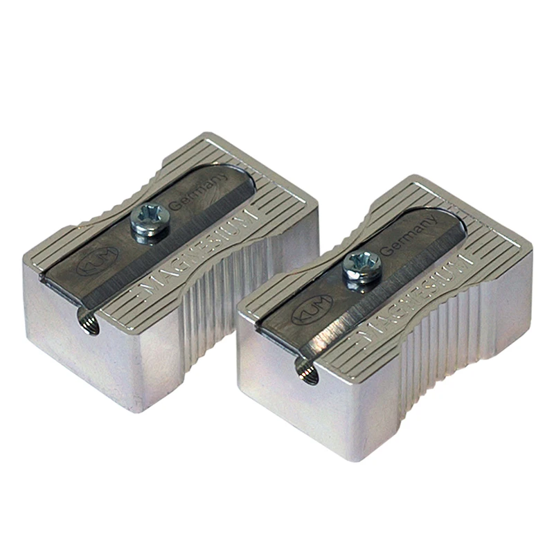 

German Kum High Sharp Carbon Steel Blade 8mm Triangular Hexagon Round Rod Magnesium Metal Single Hole Pencil Sharpener